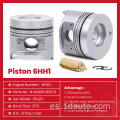 Auto Parts Engine Piston para el motor Isuzu 6hh1